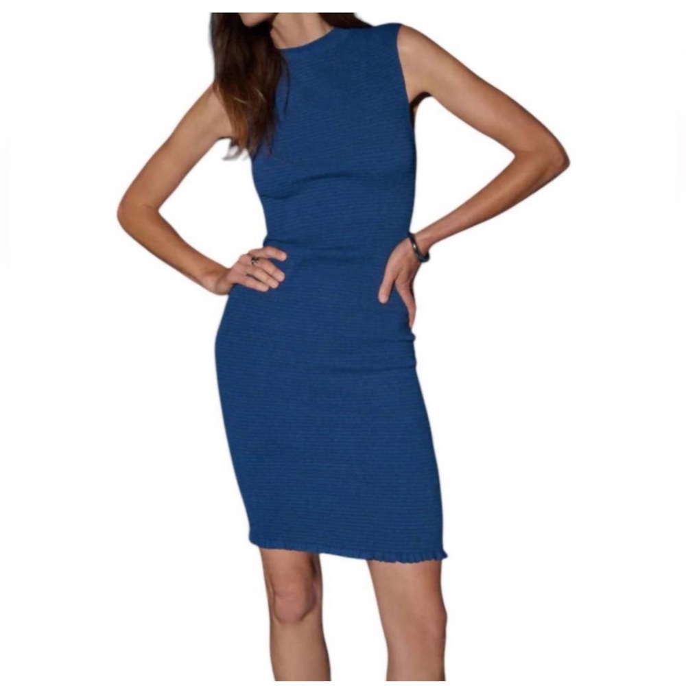 NATION LTD SARABELL SMOCKED DRESS XS